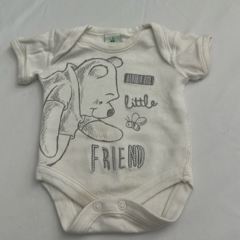 Disney Cream Bodysuit with Sketch Design